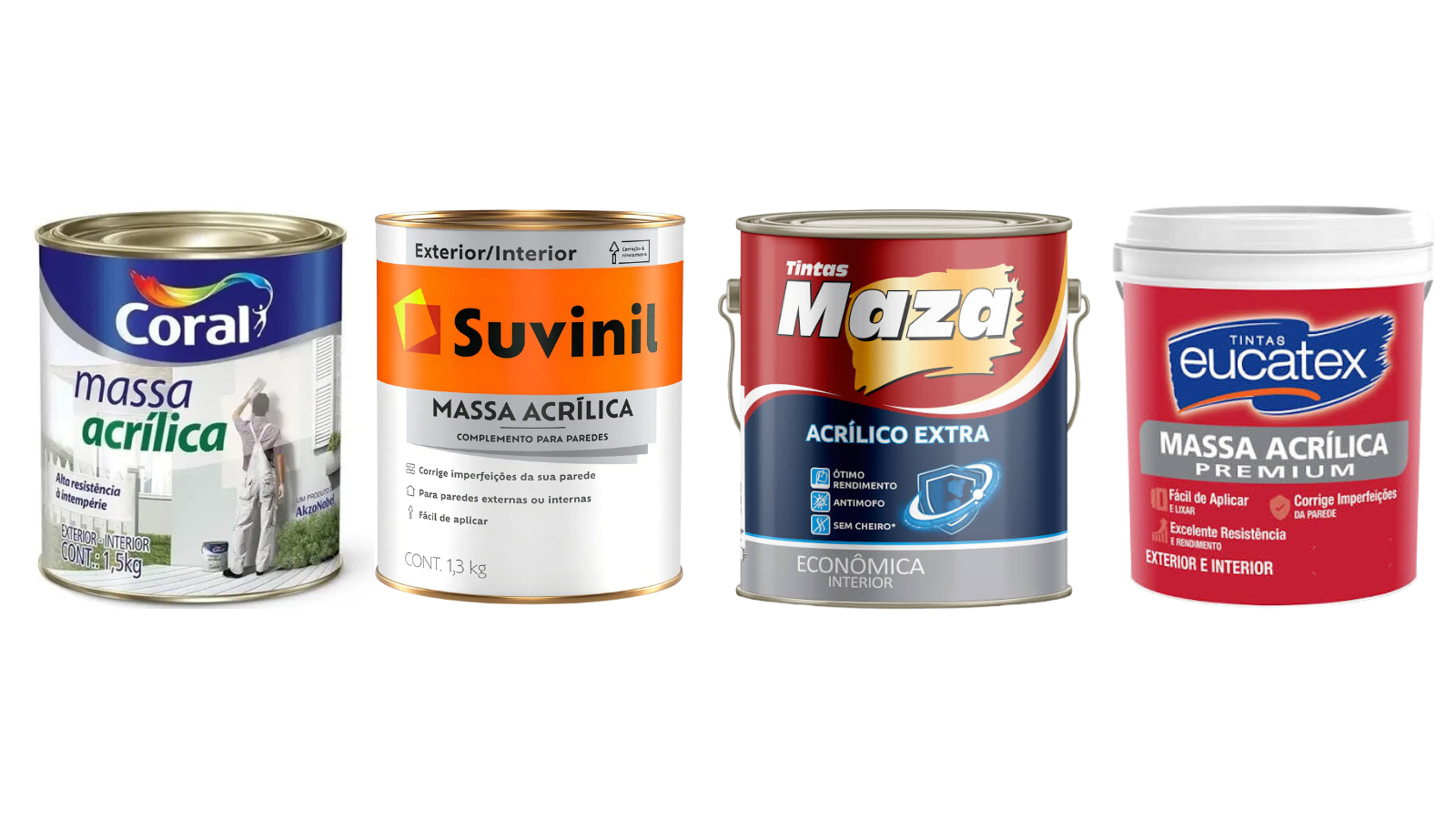 Massa Acrílica, Selador e Primer